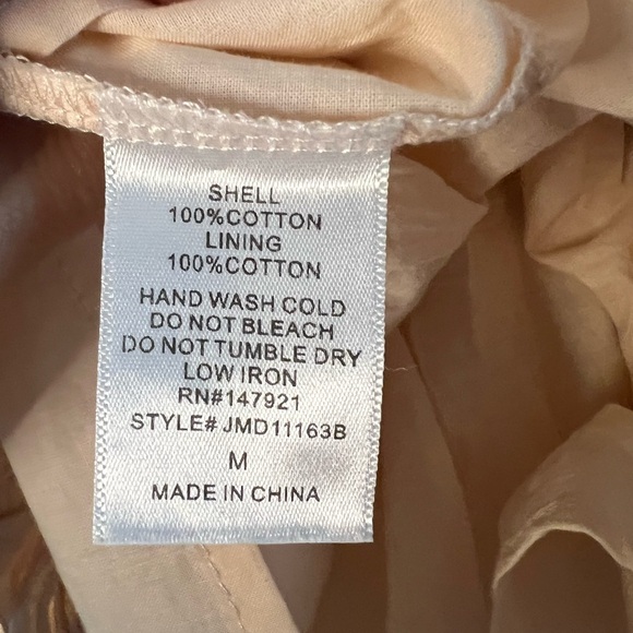 Just Me Pale Pink Gia Eyelet Dress NWT - Picture 11 of 11